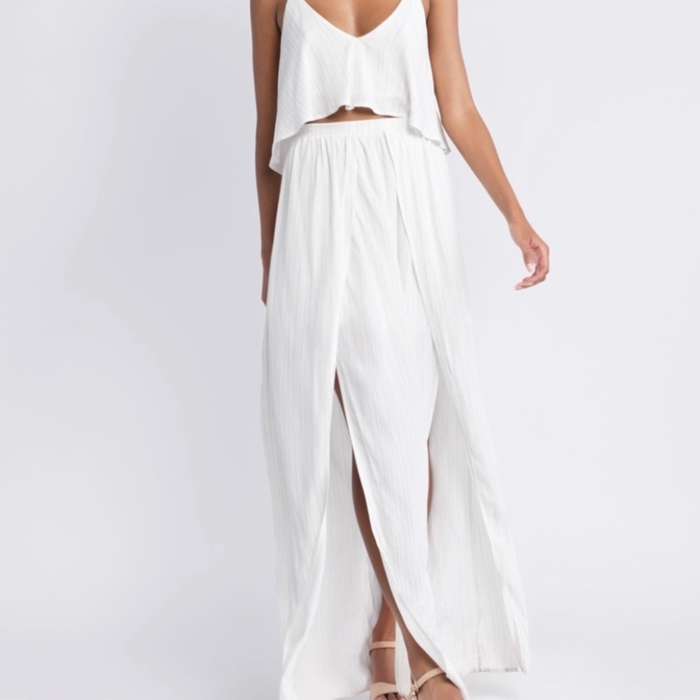 Loni striped tiered maxi dress
